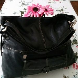 LIZ CLAIBORNE LUXURY LEATHER SHOULDER BAG EGPC